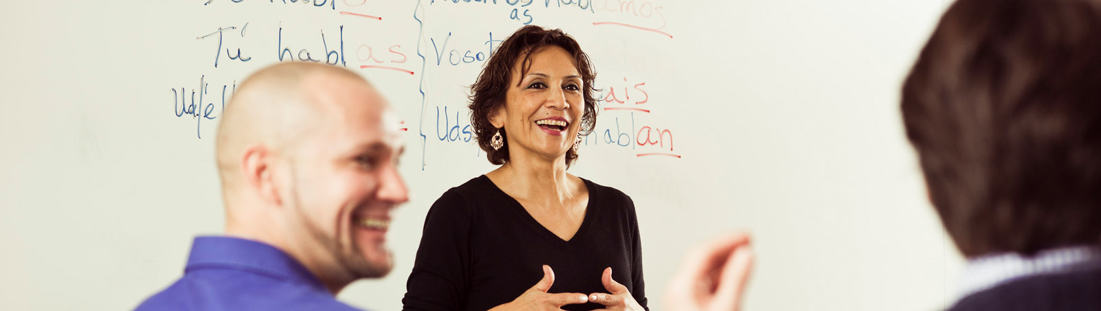 Faculty teaching in classroom